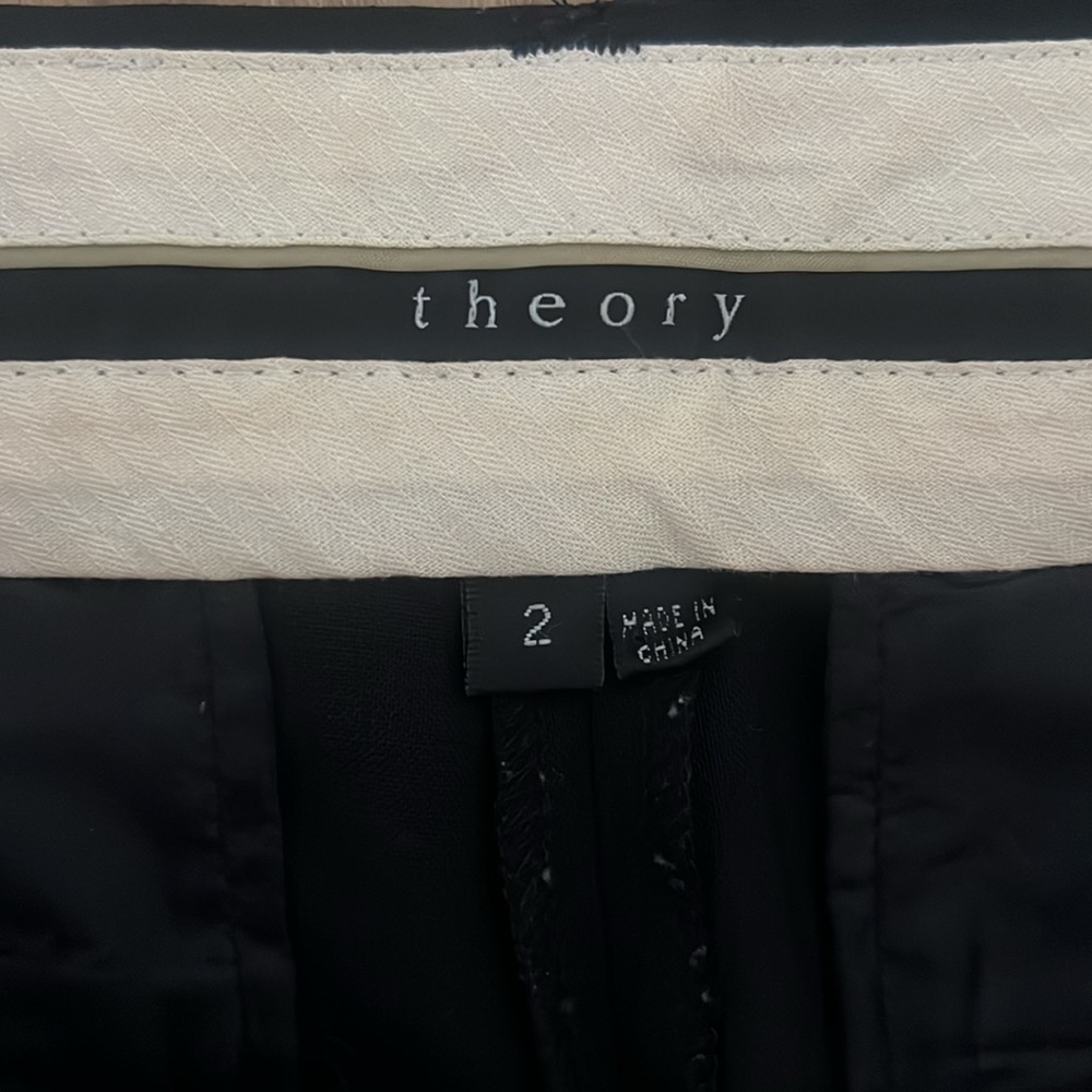 Theory Black Work Slacks - image 2